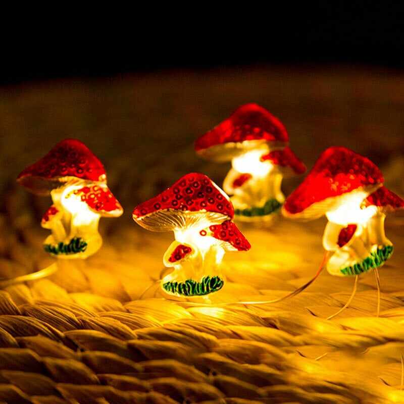 Mushroom LED String Lights