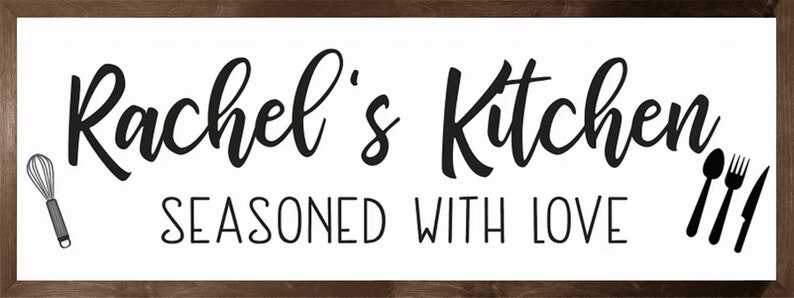 Personalized kitchen signs-gifts-decor-items-kitchen decor-art-gift for mom birthday-wall decor-gift for cook-chef-custom kitchen sign gift-