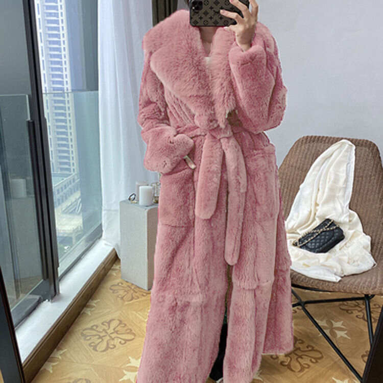 Faux Fur Coat Mid-length Coat