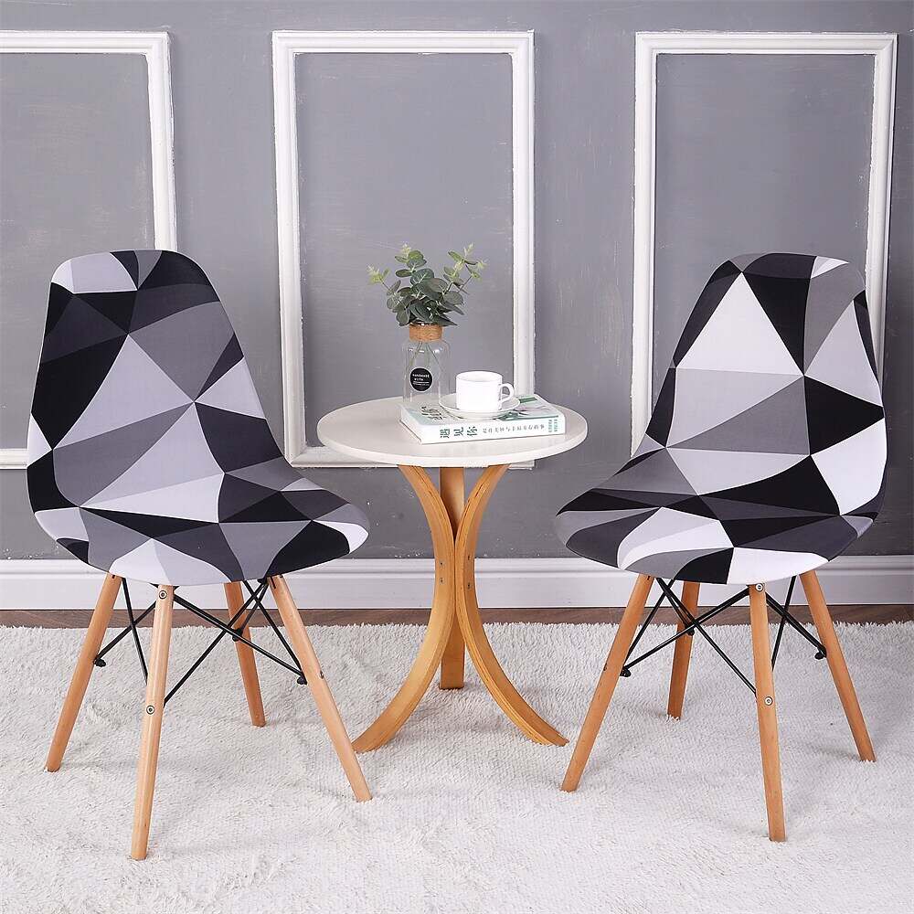 Shell Chair Cover Modern Style Parson Chair Slipcover