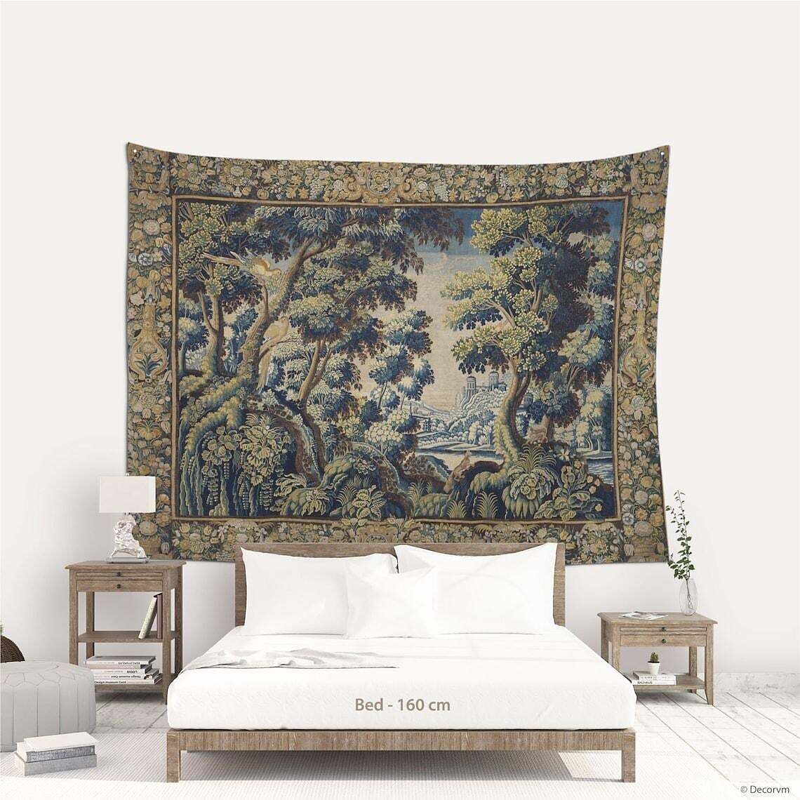 Medieval Painting Wall Tapestry Victoria Art Decor