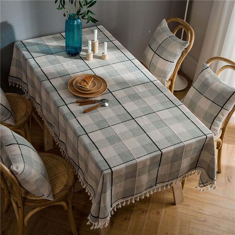 Pastoral Tablecloth Cotton Linen Fabric Table Cloth