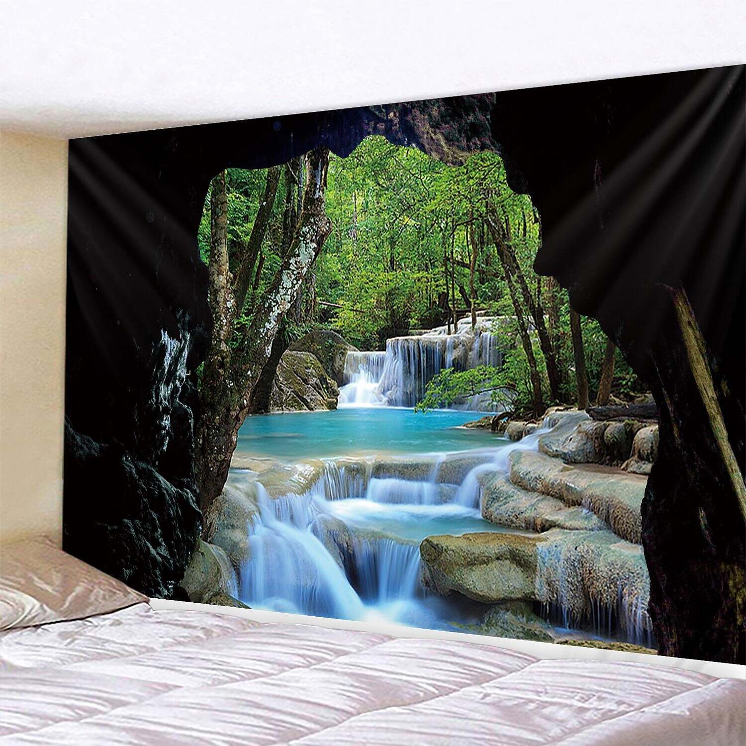 Natural Large Wall Tapestry Cave Art Decor