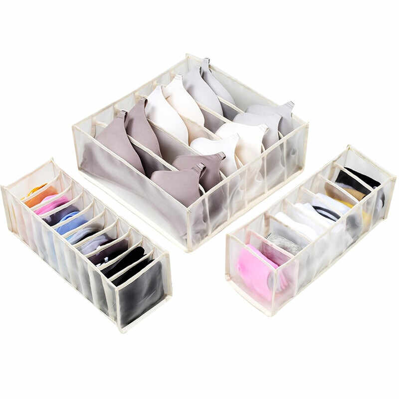 Underwear storage box compartment