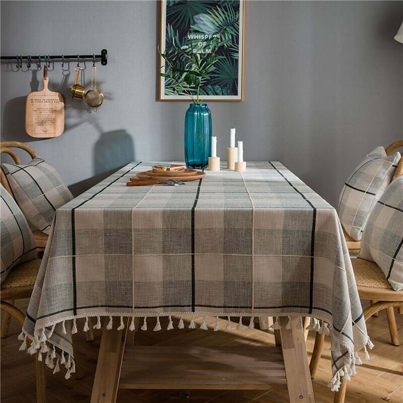 Pastoral Tablecloth Cotton Linen Fabric Table Cloth