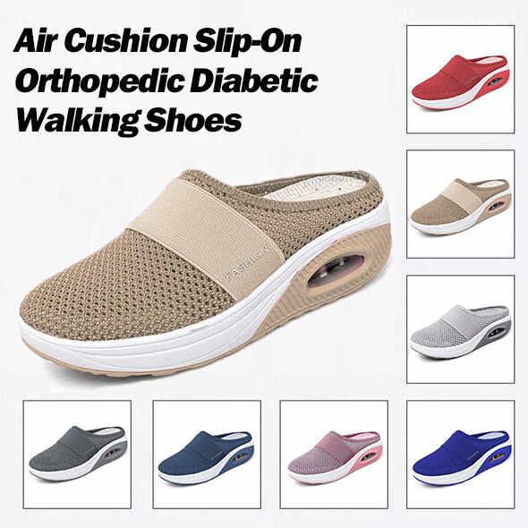 AIR CUSHION SLIP-ON ORTHOPEDIC DIABETIC WALKING SHOES