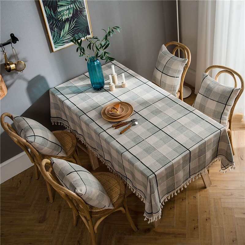 Pastoral Tablecloth Cotton Linen Fabric Table Cloth