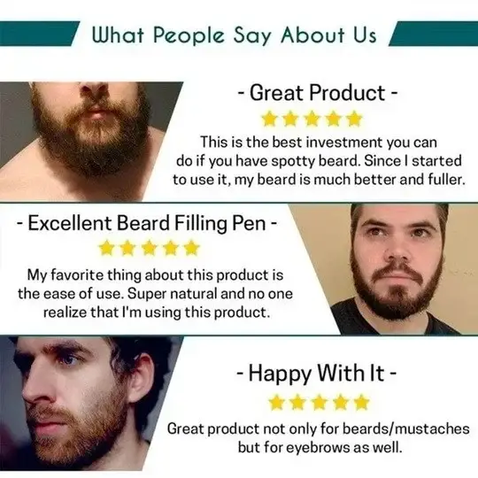 Last Day 49% OFF--Waterproof Beard Filling Pen Kit