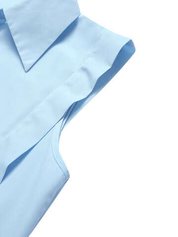 Women Blouses & Shirts | Solid Slit Button Sleeveless Lapel Shirt For Women - PH25782