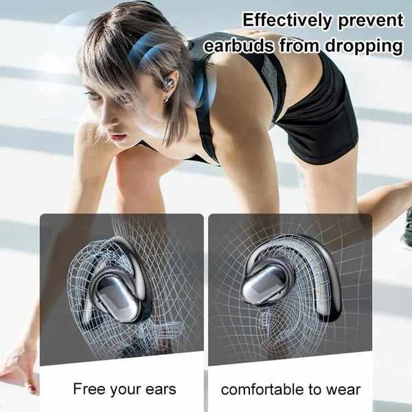 LAST DAY SALE 49% OFFTWS wireless bone conduction digital Bluetooth earbuds