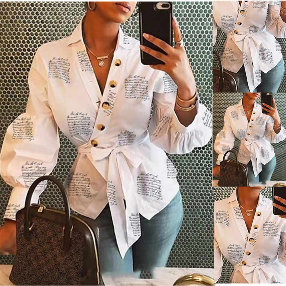 Fall 2019 Long Sleeve Fashion Women V