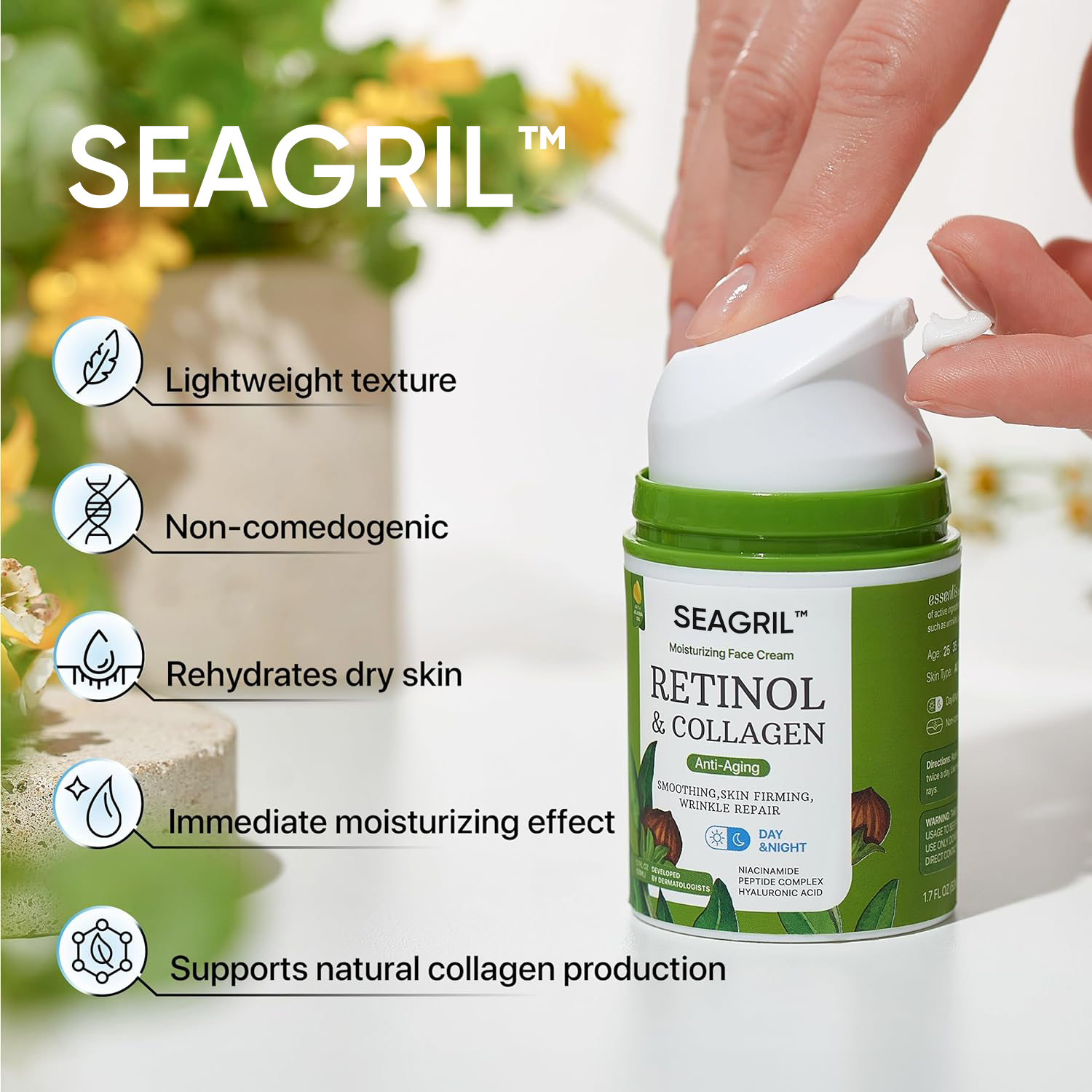 Seagril Moisturizers Face Cream - Anti-Wrinkle & Skin Rejuvenation