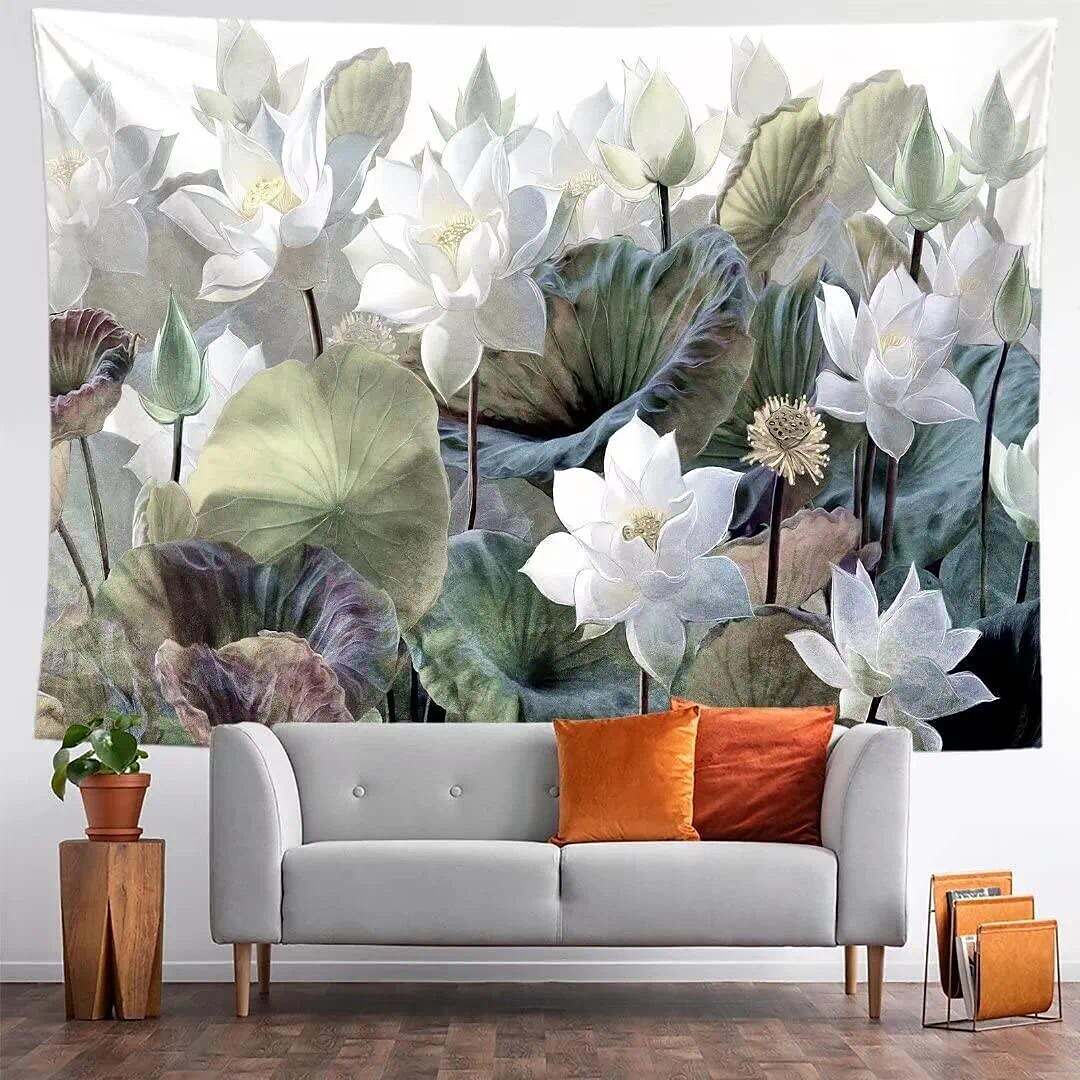 Painting Wall Tapestry Lotus Flower Art Decor