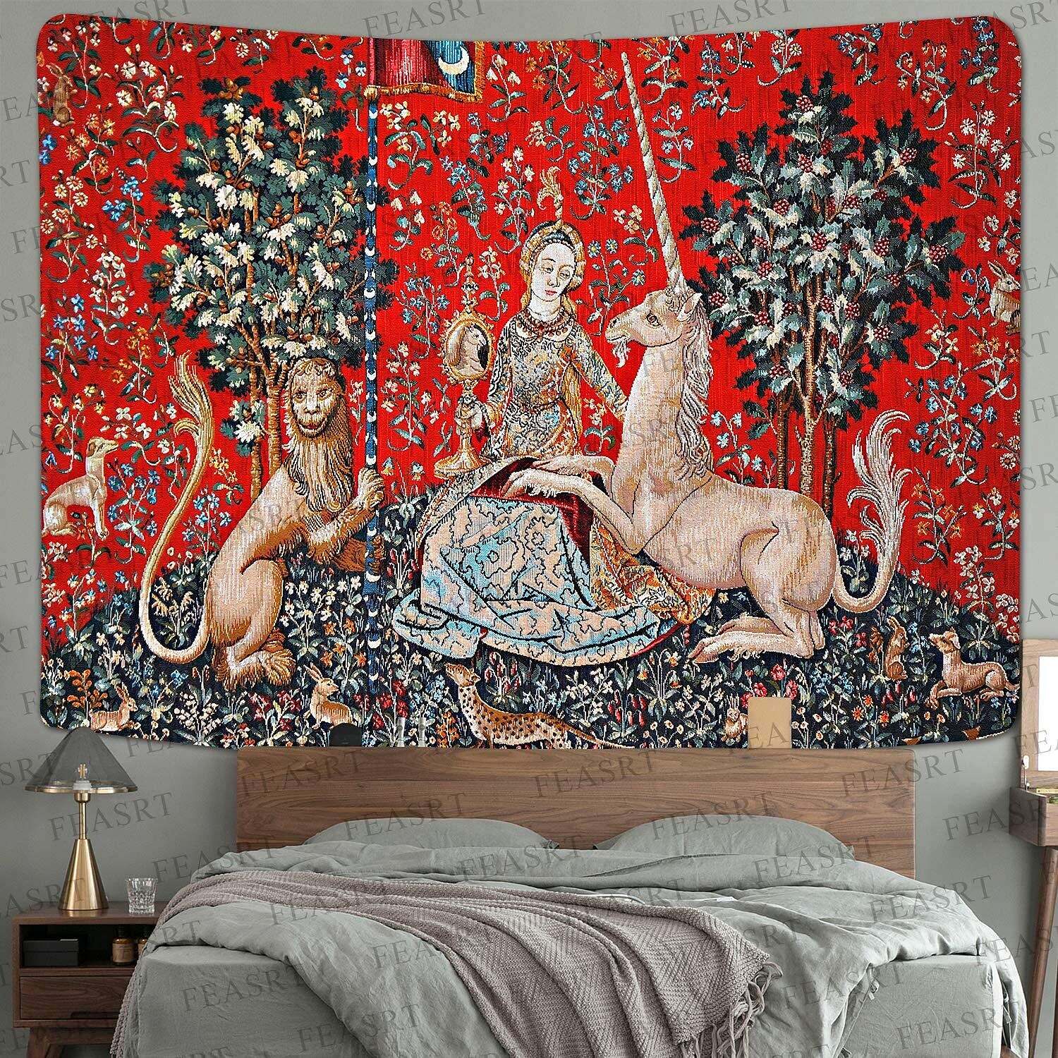 Medieval Princess Wall Tapestry Art Decor