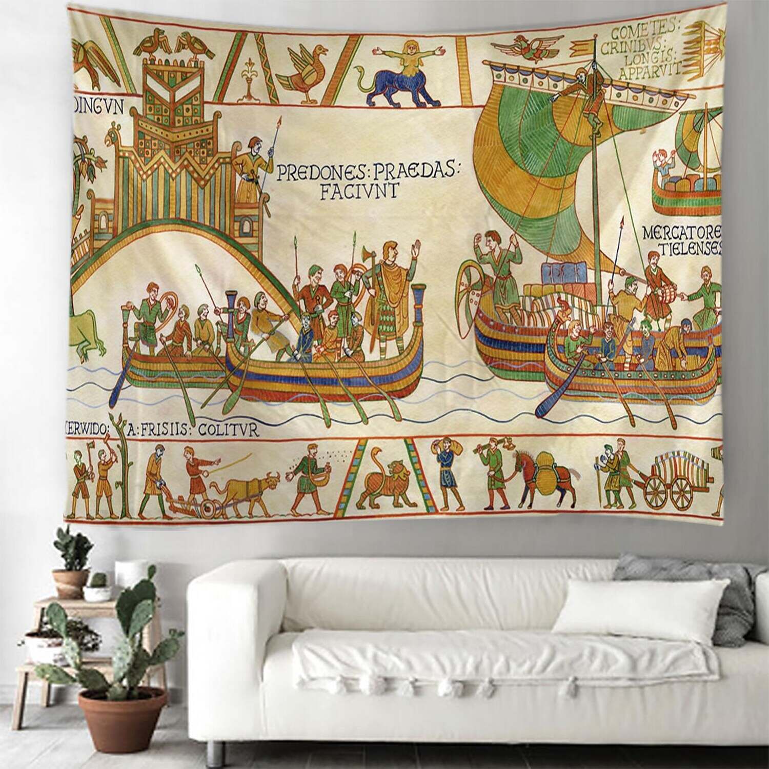 Bayeux Medieval Wall Tapestry Art Decor