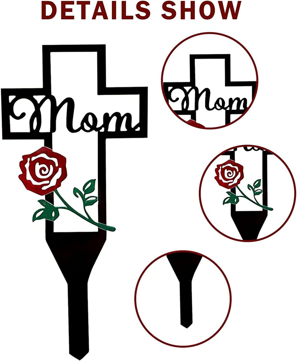 Hot Sale - Cemetery Memorial Cross Stake for Parents