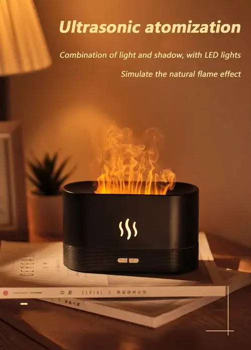 (🔥Summer Hot Sale Save 40%) Flame Mist Humidifier Desktop Air Aromatherapy