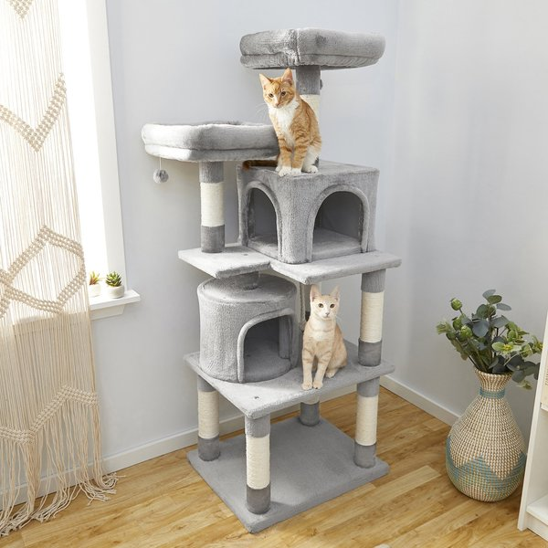 Frisco 61-in Faux Fur Cat Tree & Condo