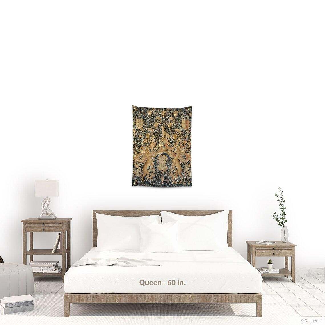Medieval Painting Wall Tapestry Victoria Art Decor