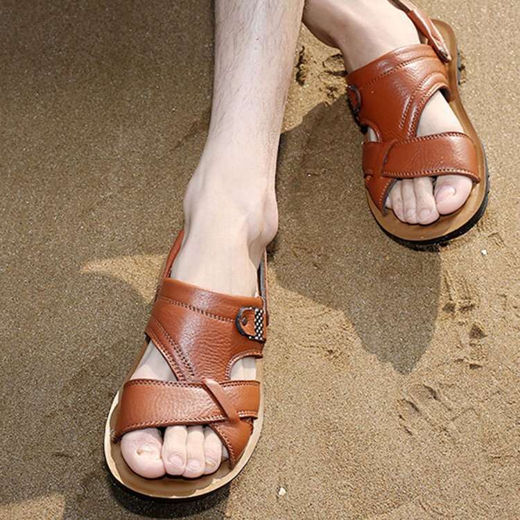 Men's Cowhide Outdoor Dual-purpose Sandals