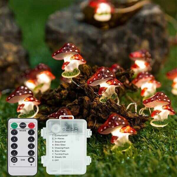 Mushroom LED String Lights