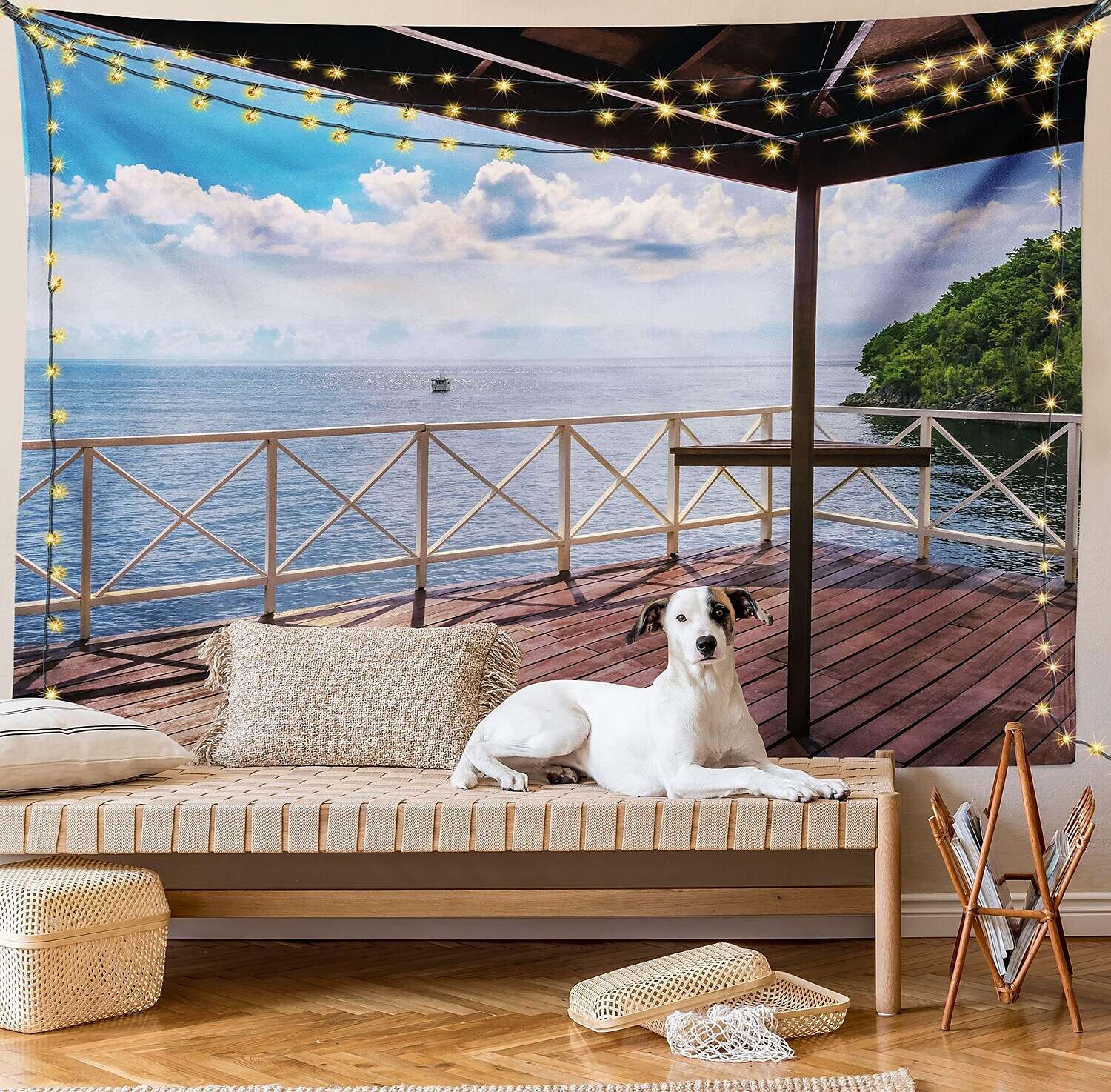 Ocean View Wall Tapestry Art Decor Photograph Backdrop