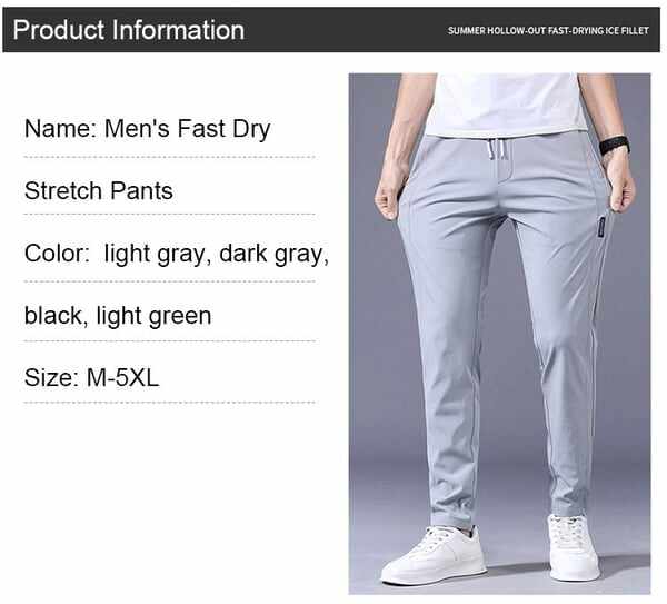 Last day promotion 60% offStretch Pants – Men's Fast Dry Stretch Pants(buy one get one free)