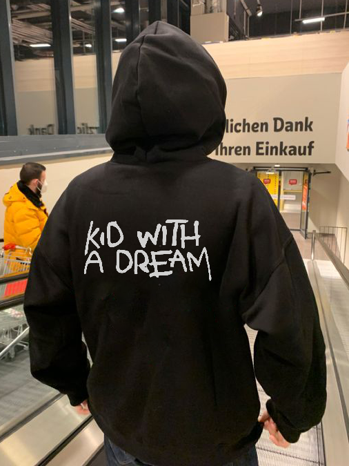 Kid With A Dream Print Hoodie