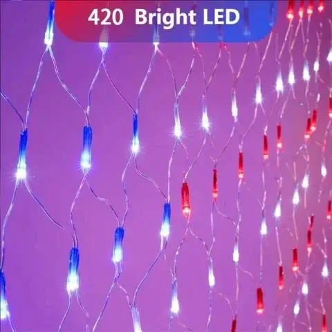 420 LED - Large Outdoor Flag Net Lights