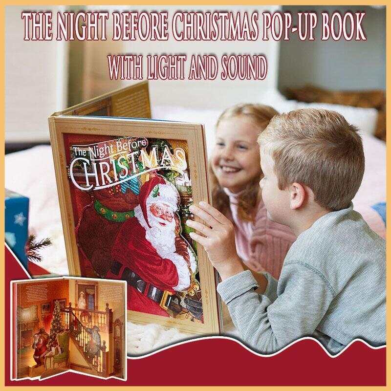 The Night Before Christmas Pop-Up Book With Light and Sound