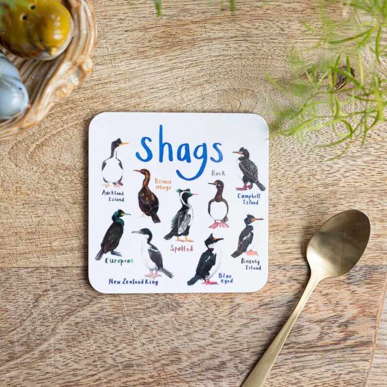 Last Day 70% OFFSet of 6 Bird Pun Coasters