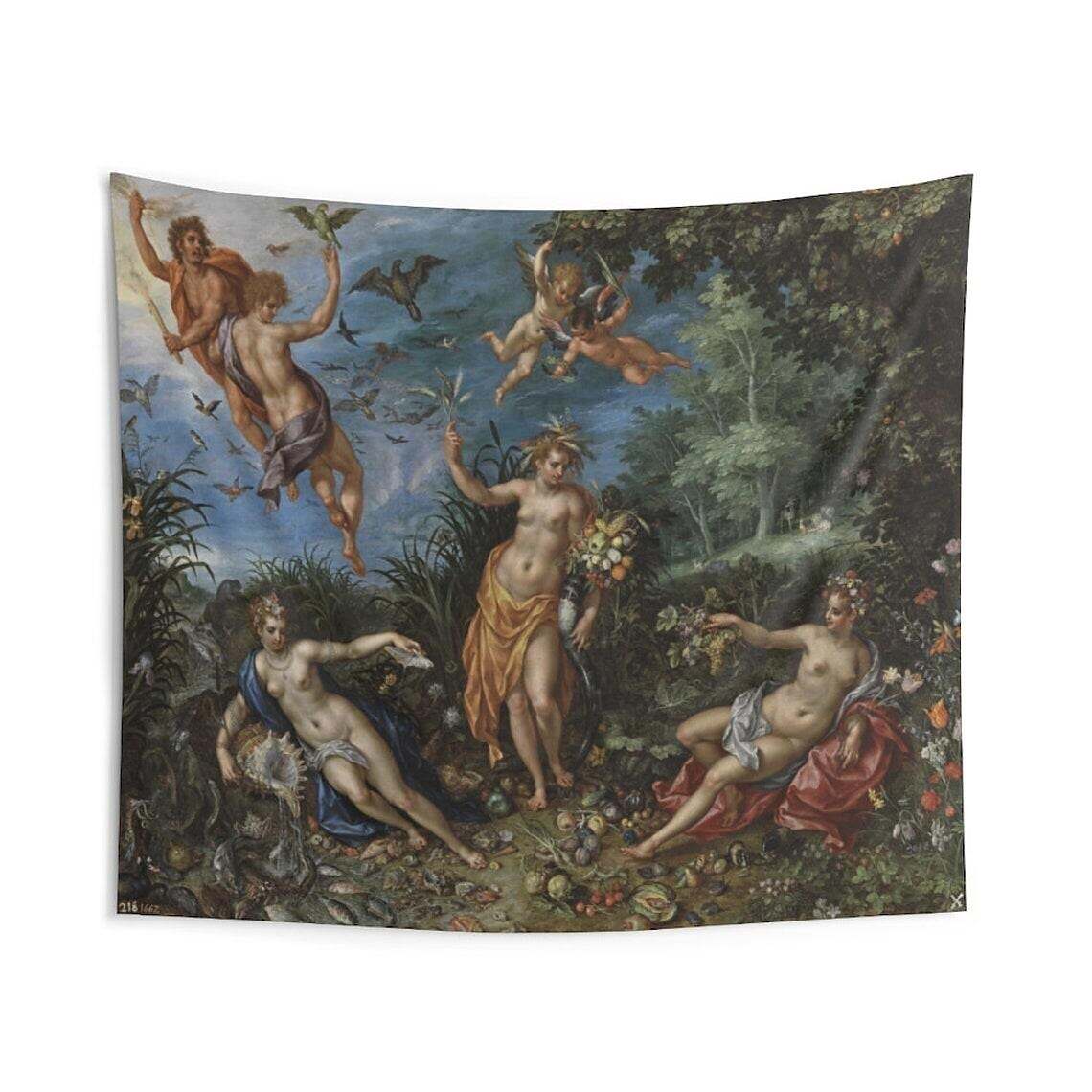 Medieval Painting Wall Tapestry Art Decor