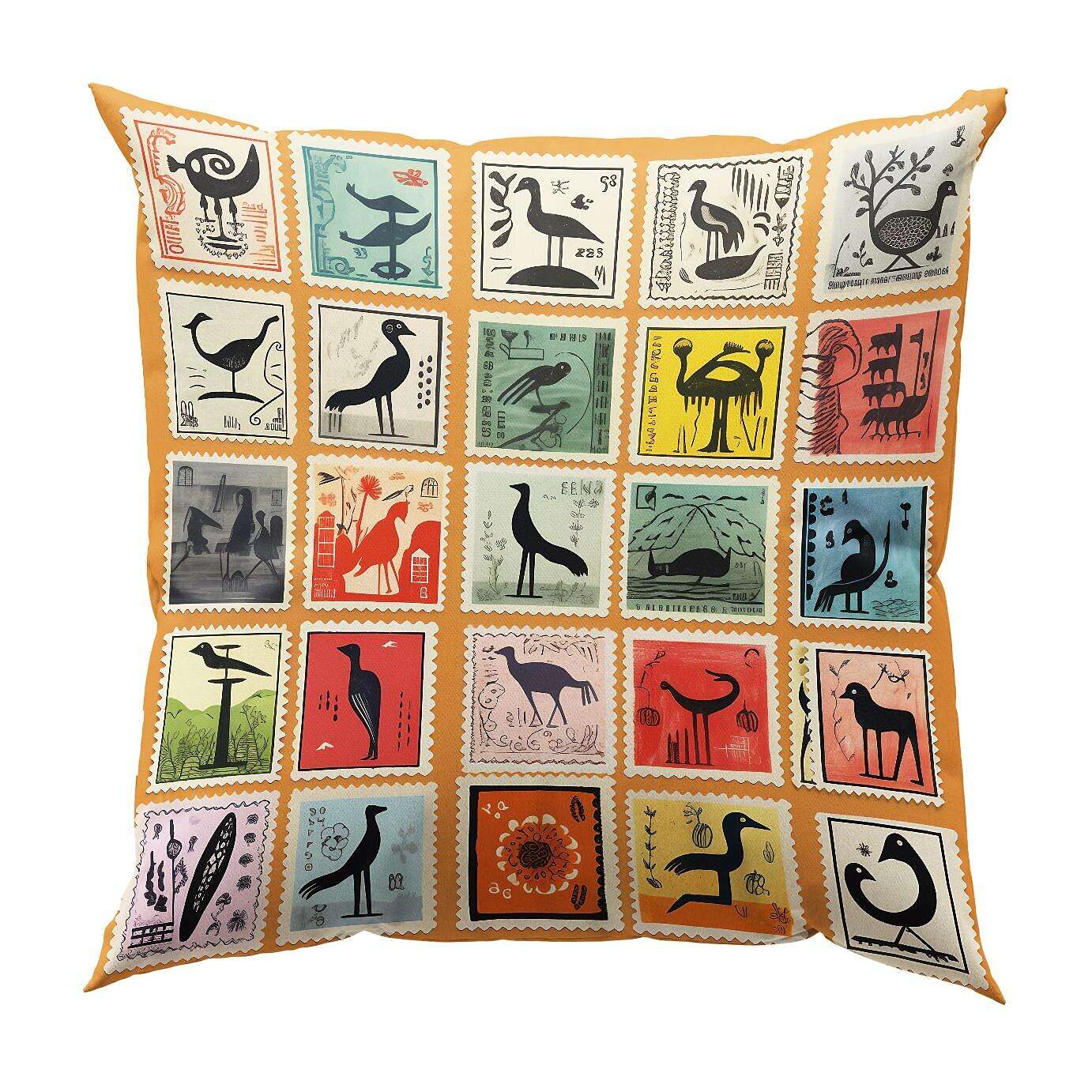 Stamp Collection Pillow Cover 1PC