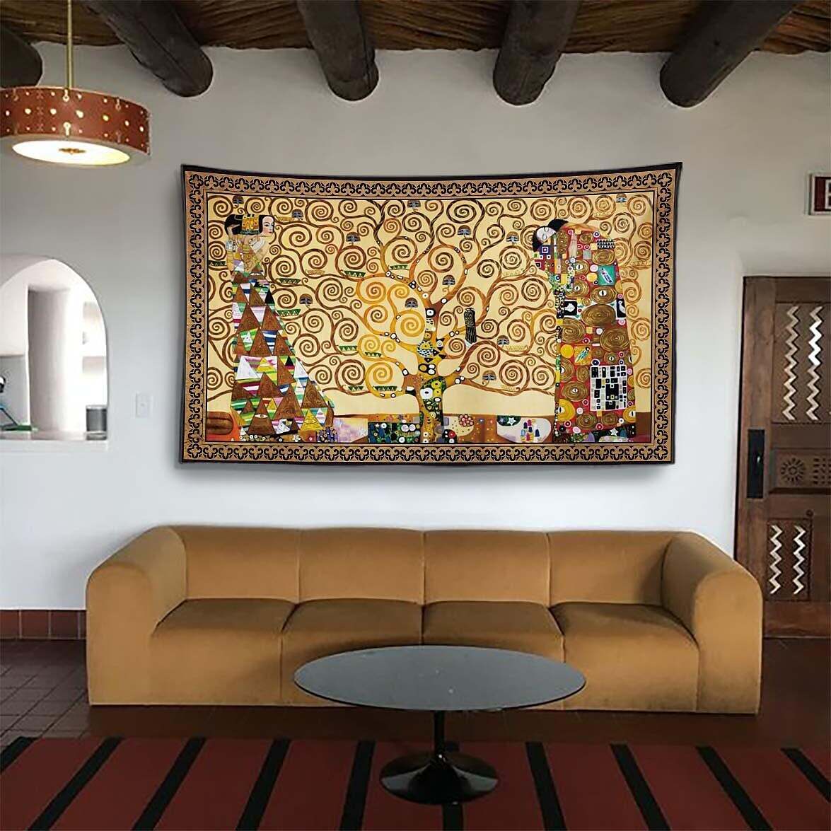 Gustave Klimt Wall Tapestry Art Decor Famous Painting Style