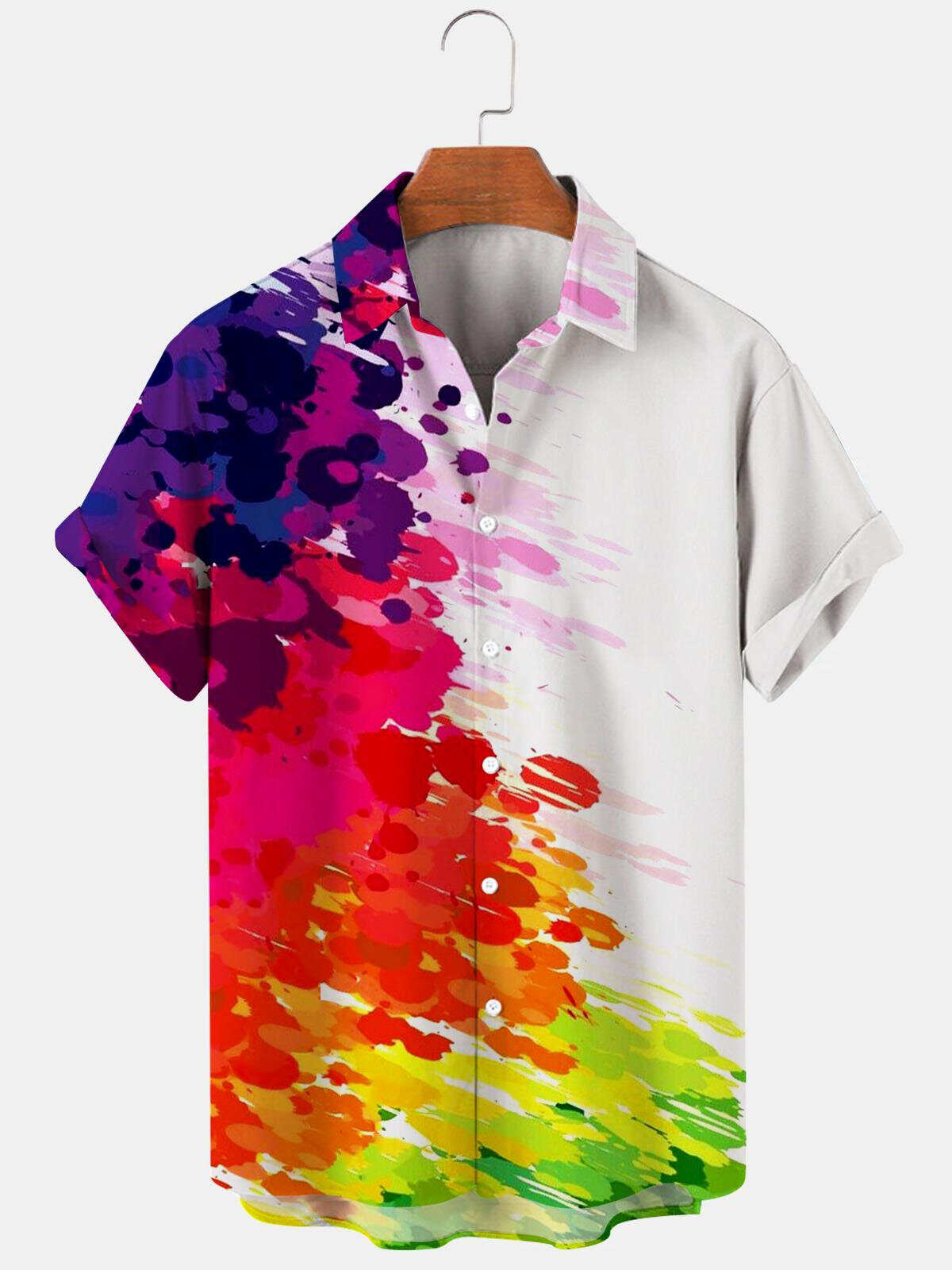 Colorful Abstract Men's Shirts - Guoshengwei Industrial Co Limited