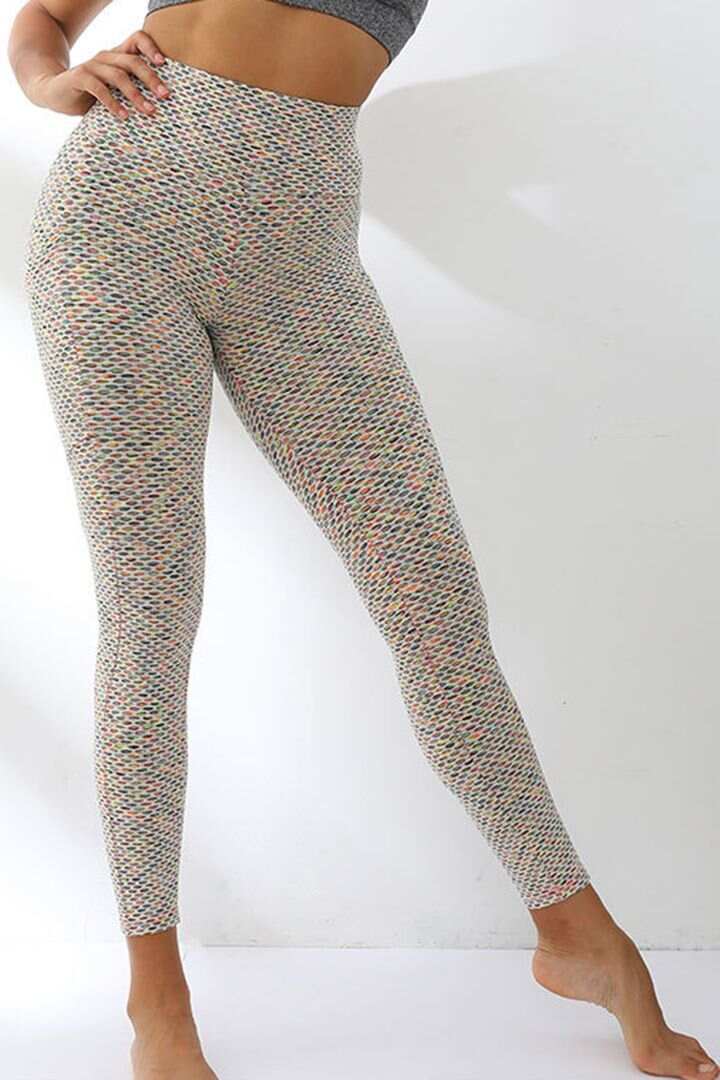 Textured Phone Pocket Sports Leggings