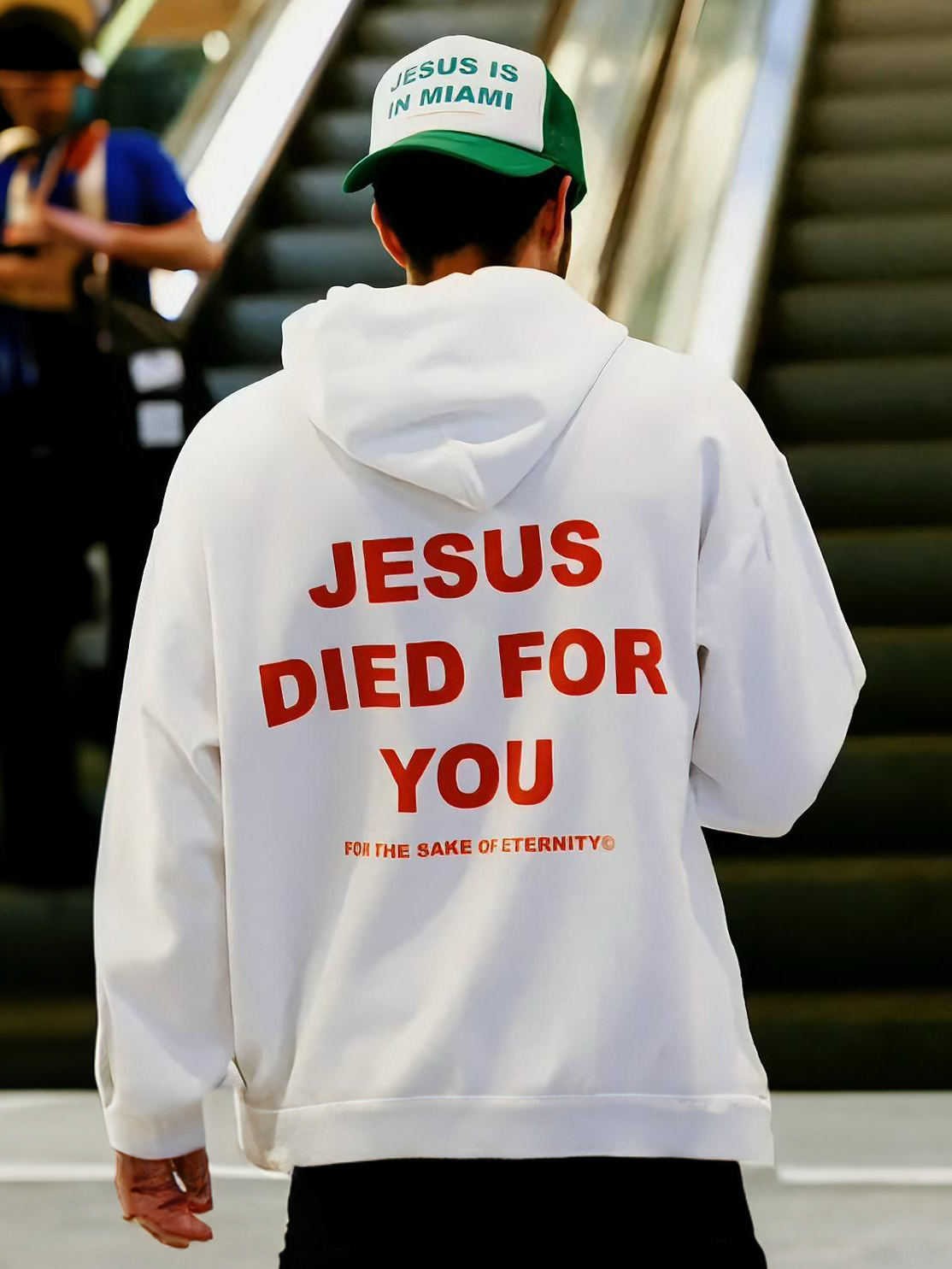 Jesus Died For You Print Christian Hoodie