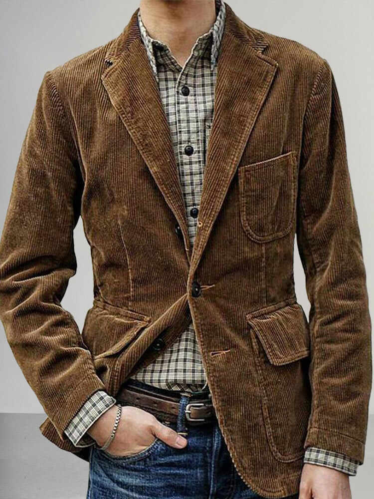 Vintage Corduroy Blazer Jacket - Buy 3 and get free shipping