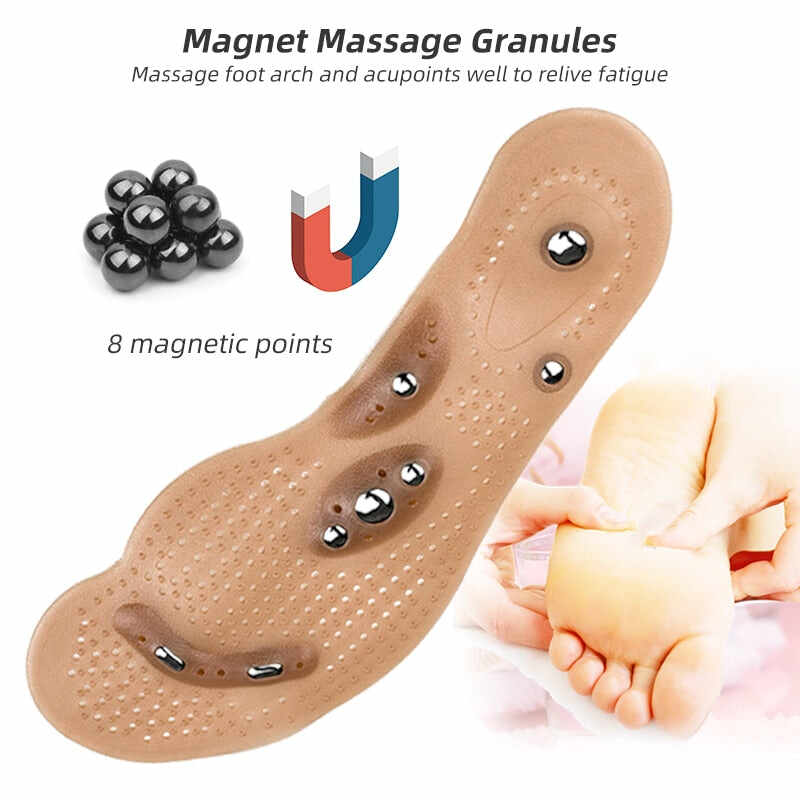 Acupressure Magnetic Reflex Insoles For Back & Foot Pain