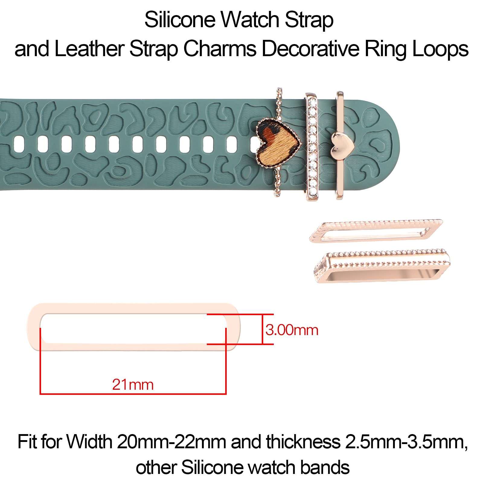 BIG SALE - 58% OFF off-Watch Silicone Bands Decorative Rings