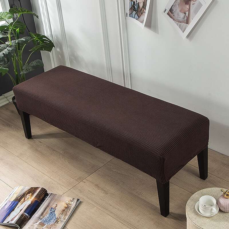 Dining Bench Cover Removable Bench Slipcover Spandex