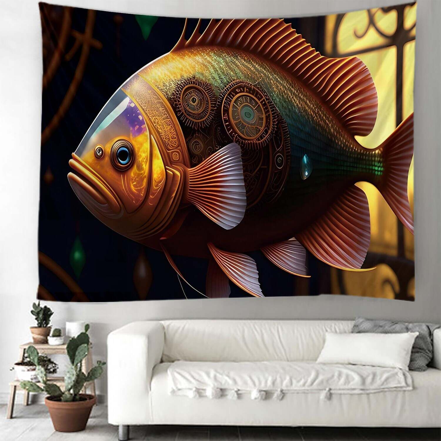 Ocean Fish Wall Tapestry Art Decor