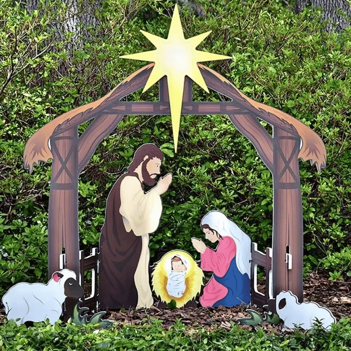 LAST DAY 70% OFF Jesus Nativity Scene Sign（Buy 2 Free Shipping）