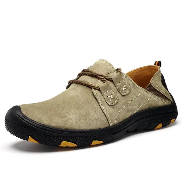 Men's Leather Slip-resistant Outdoor Casual Hiking Shoes