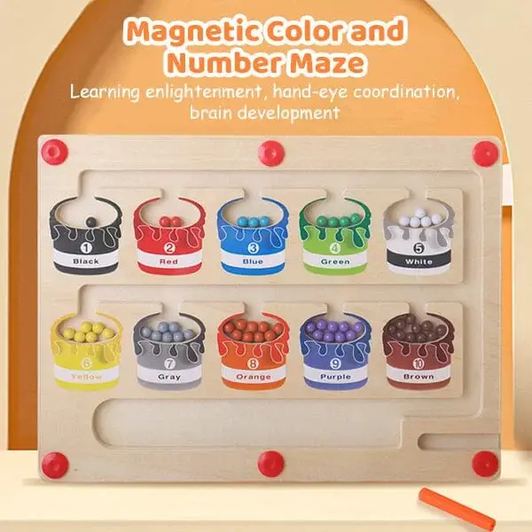 🔥LAST DAY PROMOTION- SALE 48% OFF🔥Magnetic Color and Number Maze