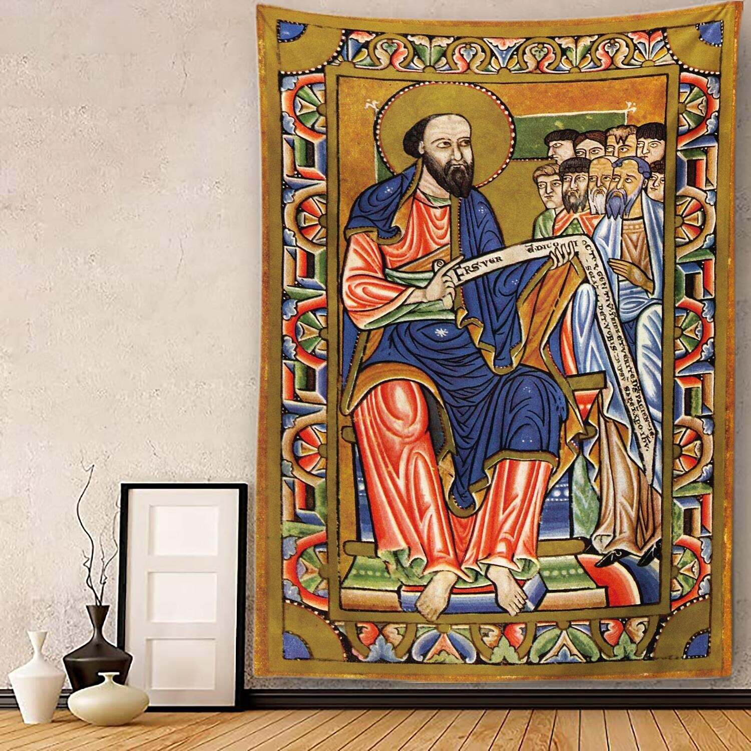 Medieval Painting Wall Tapestry Art Decor