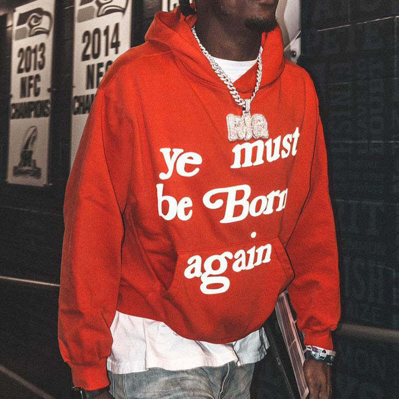 Must Be Born Again Print Hoodie