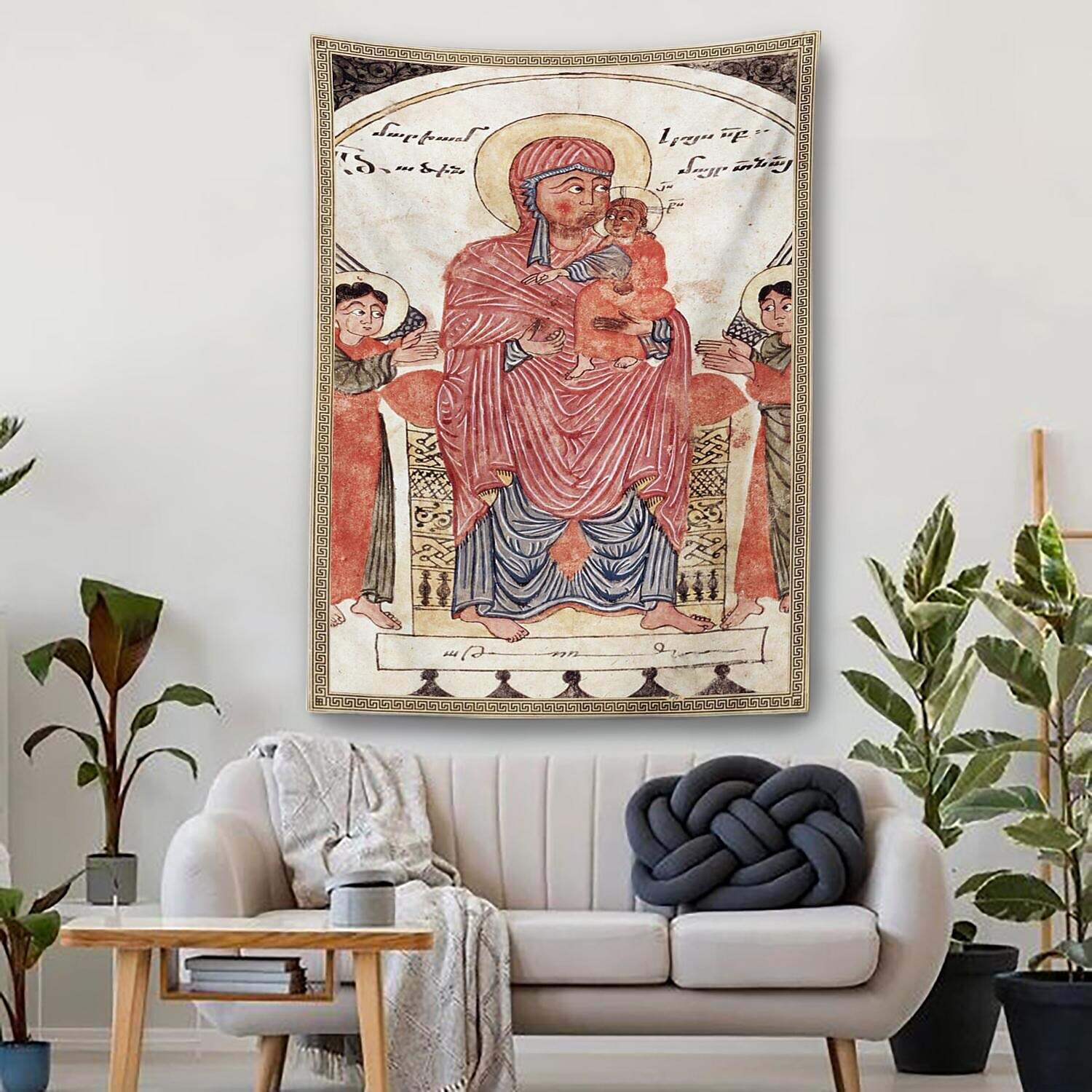 Medieval Painting Wall Tapestry Art Decor