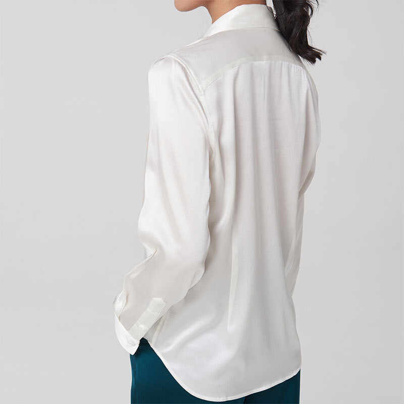 Silk long sleeve shirt