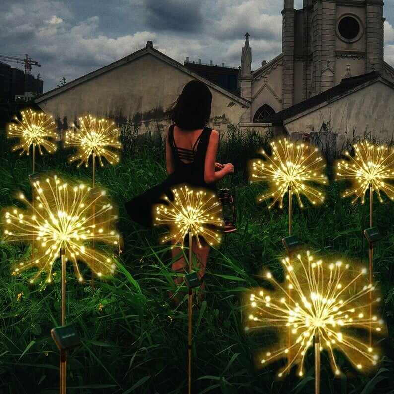 Outdoor Solar Fairy Light Firework LED stake garden-Buy 3 Free Shipping !!!